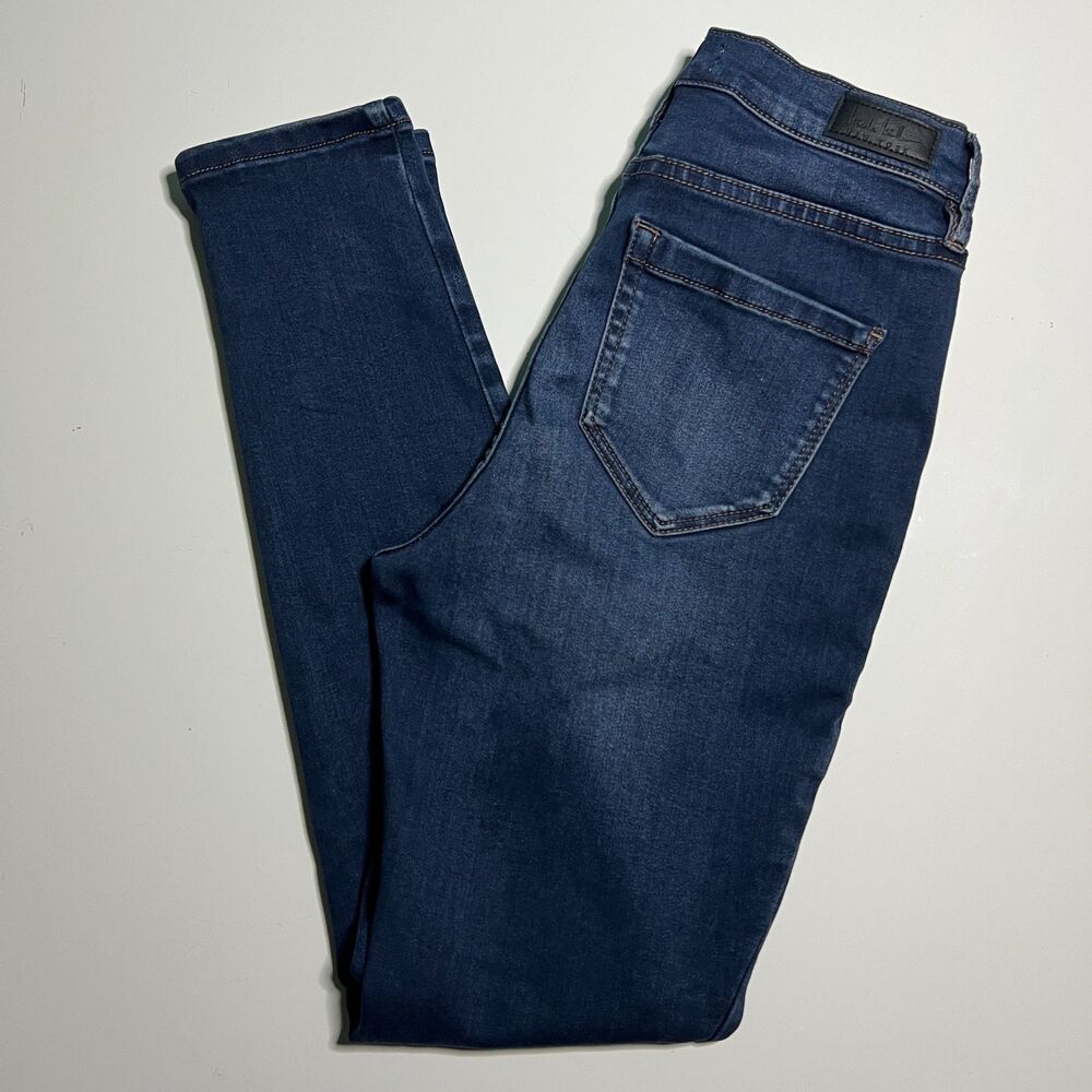 Nicole Miller NY Soho High Rise Skinny Jeans Sz 4 Medium Dark Wash RN 162085